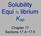 Solubility Equi librium Ksp. Chapter 17 Sections