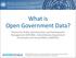 What is Open Government Data?