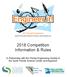 2018 Competition Information & Rules. In Partnership with the Florida Engineering Society & the South Florida Science Center and Aquarium