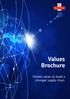 Values Brochure. Shared values to build a stronger supply chain.