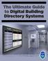 The Ultimate Guide to Digital Building Directory Systems