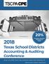 Texas School Districts Accounting & Auditing Conference