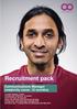 Recruitment pack. Communications Manager (maternity cover, 12 months)