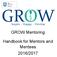 GROW Mentoring Handbook for Mentors and Mentees 2016/2017