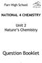 NATIONAL 4 CHEMISTRY