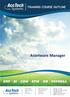ASSETWARE MANAGER Training Course Outline. Assetware Manager