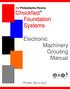 Electronic Machinery Grouting Manual