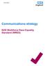 Communications strategy NHS Workforce Race Equality Standard (WRES)