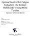 Optimal Control for Fatigue Reduction of a Ballast- Stabilized Floating Wind Turbine