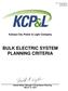 BULK ELECTRIC SYSTEM PLANNING CRITERIA