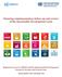 Planning, implementation, follow-up and review of the Sustainable Development Goals