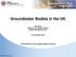 Groundwater Bodies in the UK