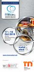 17 19 Oct metal & steel.  Invitation to Exhibitors. Jakarta International Expo, Kemayoran, Indonesia