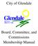 City of Glendale. Board, Committee, and Commissions Membership Manual