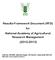 Results-Framework Document (RFD) for National Academy of Agricultural Research Management ( )