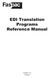 EDI Translation Programs Reference Manual
