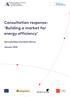 Consultation response: Building a market for energy efficiency. Samuela Bassi and Daire McCoy
