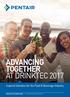 ADVANCING TOGETHER AT DRINKTEC Inspired Solutions for the Food & Beverage Industry PROCESS TECHNOLGIES EXHIBITION BROCHURE