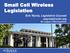 Small Cell Wireless Legislation. Erin Wynia, Legislative Counsel NC League of Municipalities