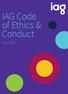 IAG Code of Ethics & Conduct. July 2017.