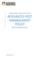 INTEGRATED PEST MANAGEMENT POLICY