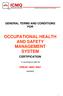 OCCUPATIONAL HEALTH AND SAFETY MANAGEMENT SYSTEM