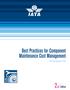 Best Practices for Component Maintenance Cost Management. Effective December nd Edition