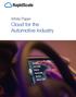 White Paper. Cloud for the Automotive Industry