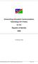 Overarching Information Communications Technology (ICT) Policy. for the. Republic of Namibia