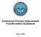 Continuous Process Improvement Transformation Guidebook