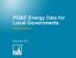 PG&E Energy Data for Local Governments Training Webinar