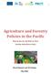 Agriculture and Forestry Policies in the Pacific