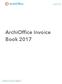 ArchiOffice Invoice Book 2017