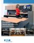Eaton Technical Furniture. Compass. Modular desk system with sit-to-stand features