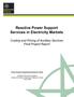 Reactive Power Support Services in Electricity Markets