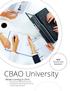 NEW Forums and Speakers! CBAO University. What s coming in Executive Development Series Professional Development Series Continuing Education
