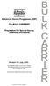 Enhanced Survey Programme (ESP) For BULK CARRIERS. Preparation for Special Survey (Planning Document)