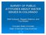 SURVEY OF PUBLIC ATTITUDES ABOUT WATER ISSUES IN COLORADO