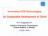 Innovative CCS Technologies for Sustainable Development of China