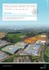 PROLOGIS PARK RYTON COVENTRY A45 / M45 M6 J2 / M69 M1 J17 BUILD TO SUIT BUILDINGS FROM 100,000 FT 2 UP TO 350,000 FT 2