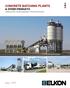 CONCRETE BATCHING PLANTS & OTHER PRODUCTS