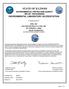 STATE OF ILLINOIS ENVIRONMENTAL PROTECTION AGENCY NELAP - RECOGNIZED ENVIRONMENTAL LABORATORY ACCREDITATION. is hereby granted to