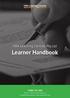 HBA Learning Centres Pty Ltd. Learner Handbook
