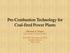 Pre-Combustion Technology for Coal-fired Power Plants