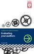 Guidance for audit committees. Evaluating your auditors