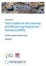 Team Leader for the Learning and Monitoring Programme Somalia (LAMPS)
