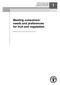 Meeting consumers needs and preferences for fruit and vegetables AGRICULTURAL AND FOOD ENGINEERING WORKING DOCUMENT