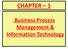 CHAPTER 1. Business Process Management & Information Technology