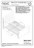Need Help? WESTCOTT STORAGE BED. Assembly instructions IMPORTANT - RETAIN FOR FUTURE REFERENCE CALL: