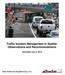 Traffic Incident Management in Seattle: Observations and Recommendations